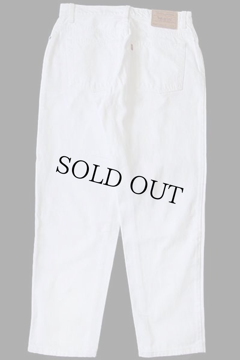 画像3: 90s USA製 Levi'sリーバイス 550 ホワイト デニムパンツ 14 PET.M (3)