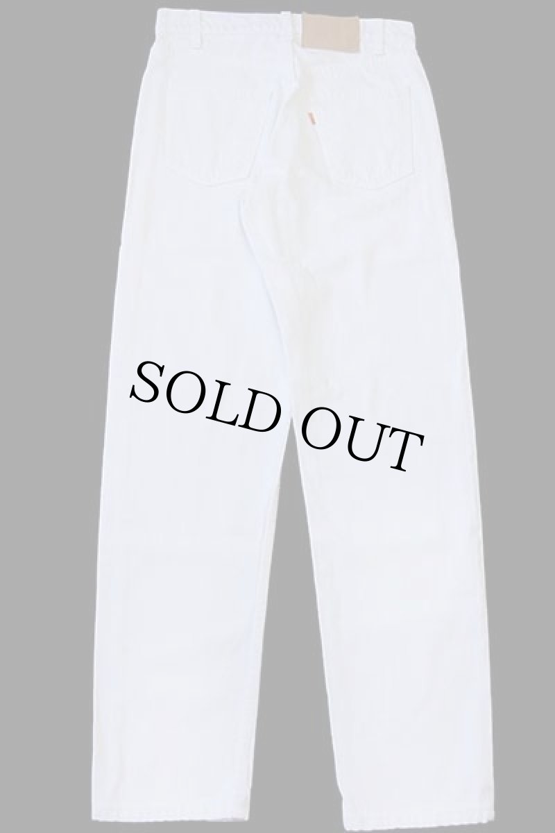 画像3: 90s USA製 Levi'sリーバイス 550 ホワイト デニムパンツ w28 L32 (3)