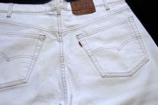 画像5: 90s USA製 Levi'sリーバイス 560 カラーデニムパンツ 生成り w38 L30 (5)