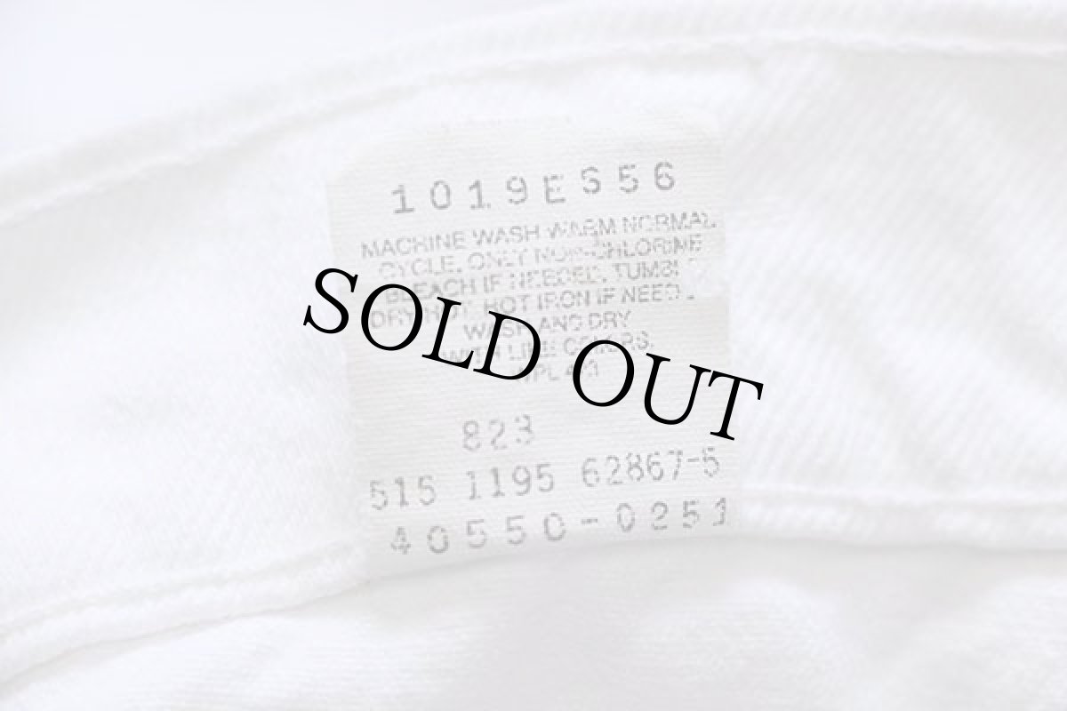 画像7: 90s USA製 Levi'sリーバイス 550 ホワイト デニムパンツ w38 L30 (7)