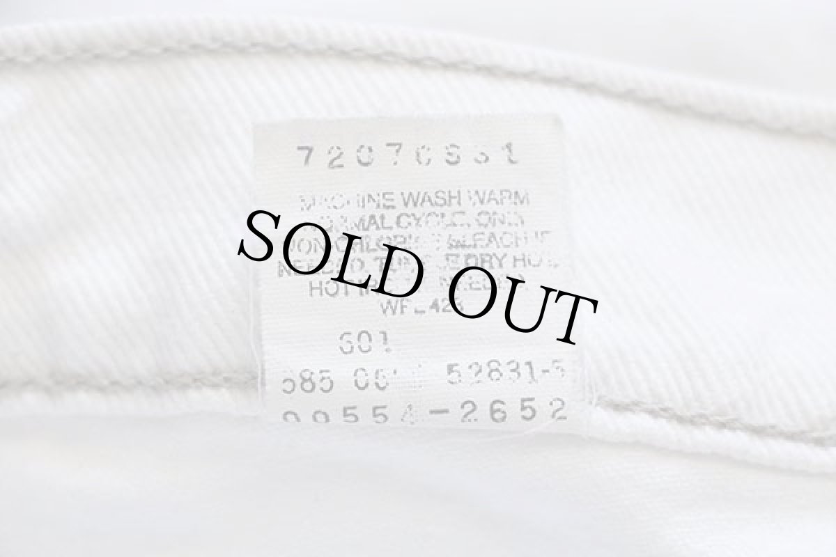 画像7: 90s USA製 Levi'sリーバイス 560 カラーデニムパンツ 生成り w38 L30 (7)