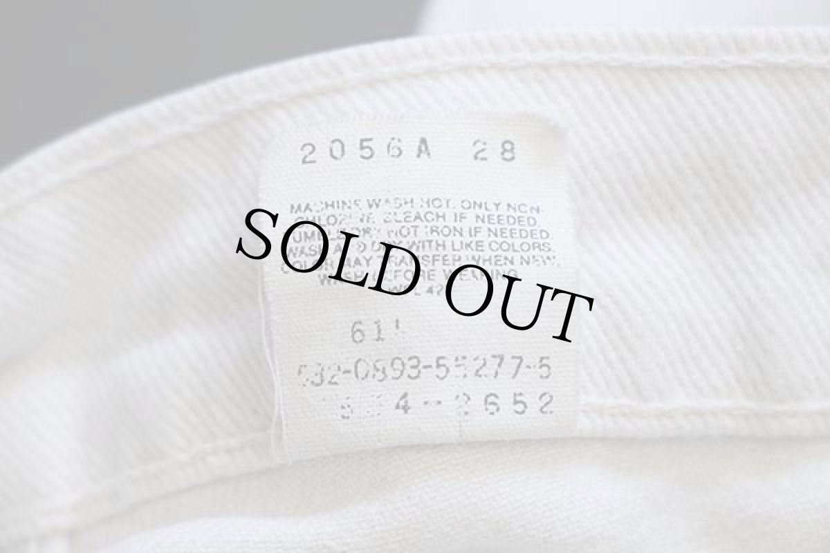 画像7: 90s USA製 Levi'sリーバイス 554 カラーデニムパンツ 生成り w31 L34 (7)