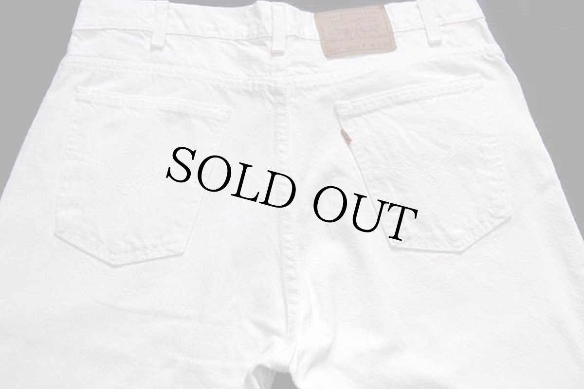 画像5: 90s USA製 Levi'sリーバイス 550 ホワイト デニムパンツ w38 L30 (5)