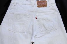 画像5: 80s USA製 Levi'sリーバイス 550 ホワイト デニムパンツ w29 L32 (5)