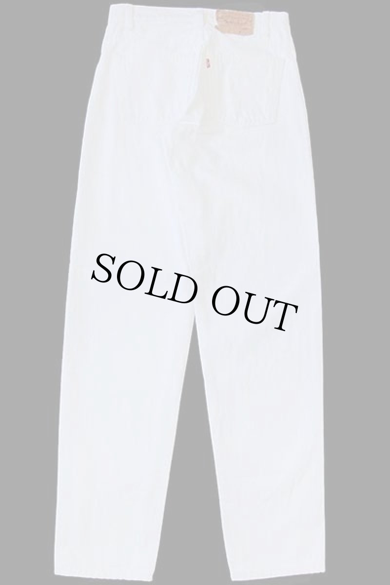 画像3: 80s USA製 Levi'sリーバイス 550 ホワイト デニムパンツ w29 L32 (3)