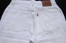 画像4: 90s USA製 Levi'sリーバイス 550 ホワイト デニムパンツ 14 PET.M (4)