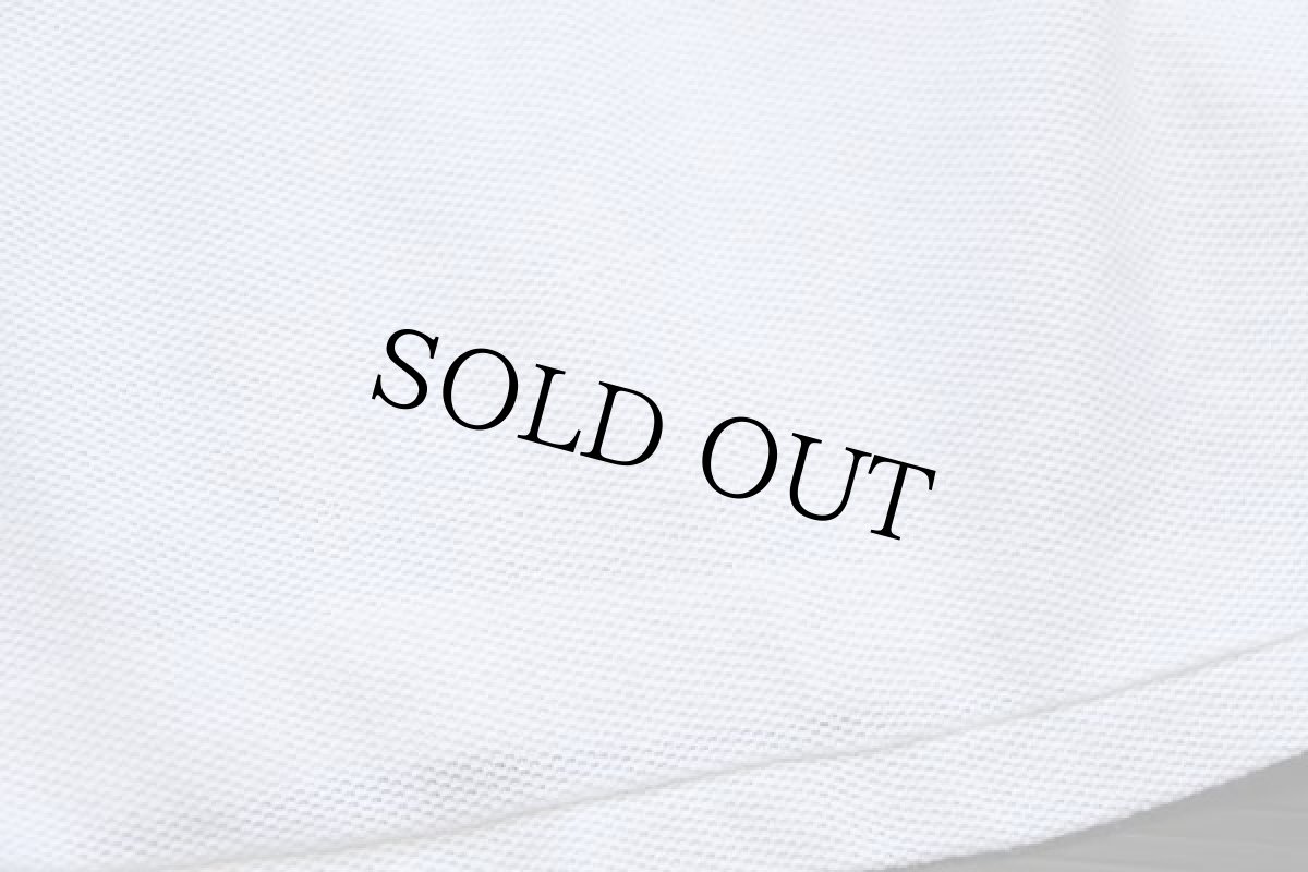 画像5: 70s フランス製 CHEMISE LACOSTEラコステ ワンポイント コットン 鹿の子 ポロシャツ 白 ボーイズ16 (5)