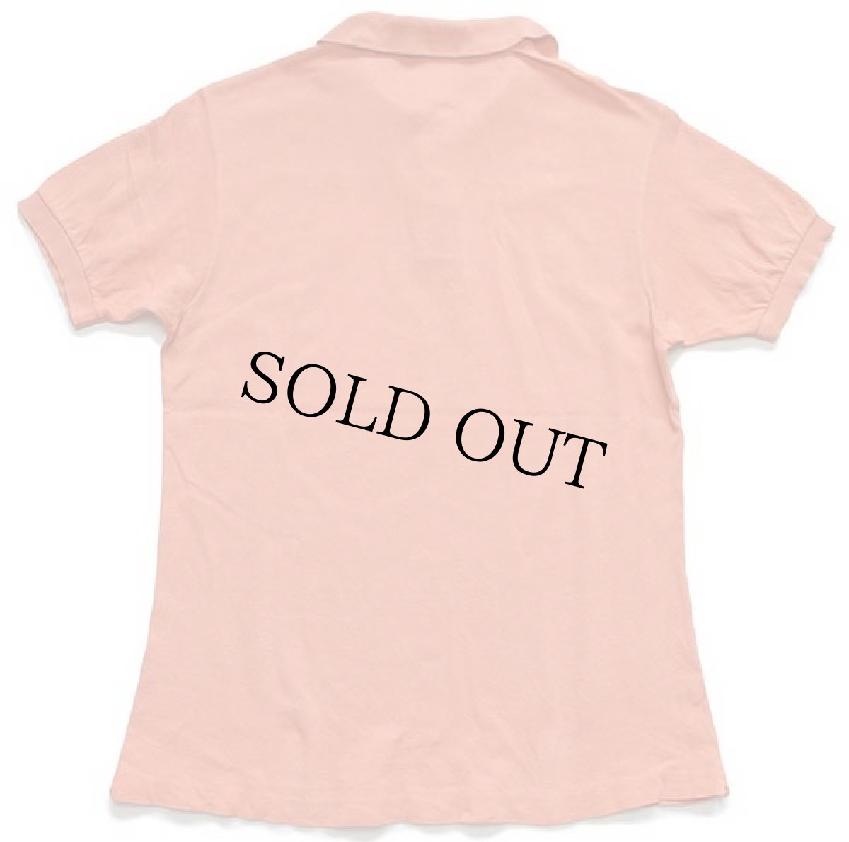 画像2: 70s フランス製 CHEMISE LACOSTEラコステ ワンポイント コットン 鹿の子 ポロシャツ オレンジ 5 (2)