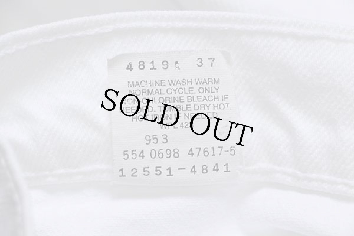 画像7: 90s USA製 Levi'sリーバイス 550 ホワイト デニムパンツ 14 PET.M (7)