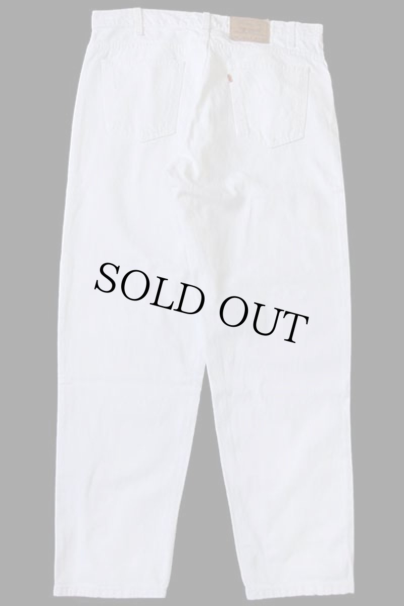 画像3: 90s USA製 Levi'sリーバイス 550 ホワイト デニムパンツ w38 L30 (3)