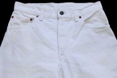 画像4: 80s USA製 Levi'sリーバイス 550 ホワイト デニムパンツ w29 L32 (4)