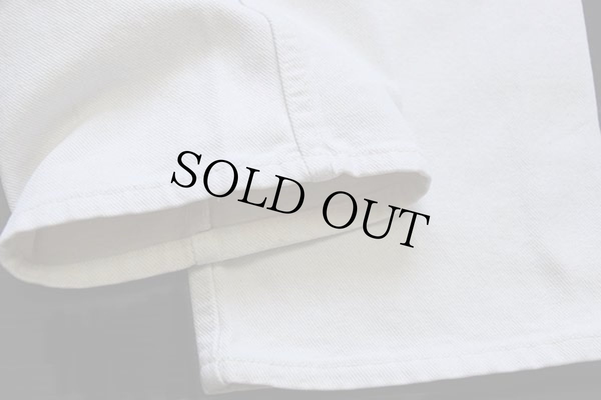 画像8: 90s USA製 Levi'sリーバイス 554 カラーデニムパンツ 生成り w31 L34 (8)