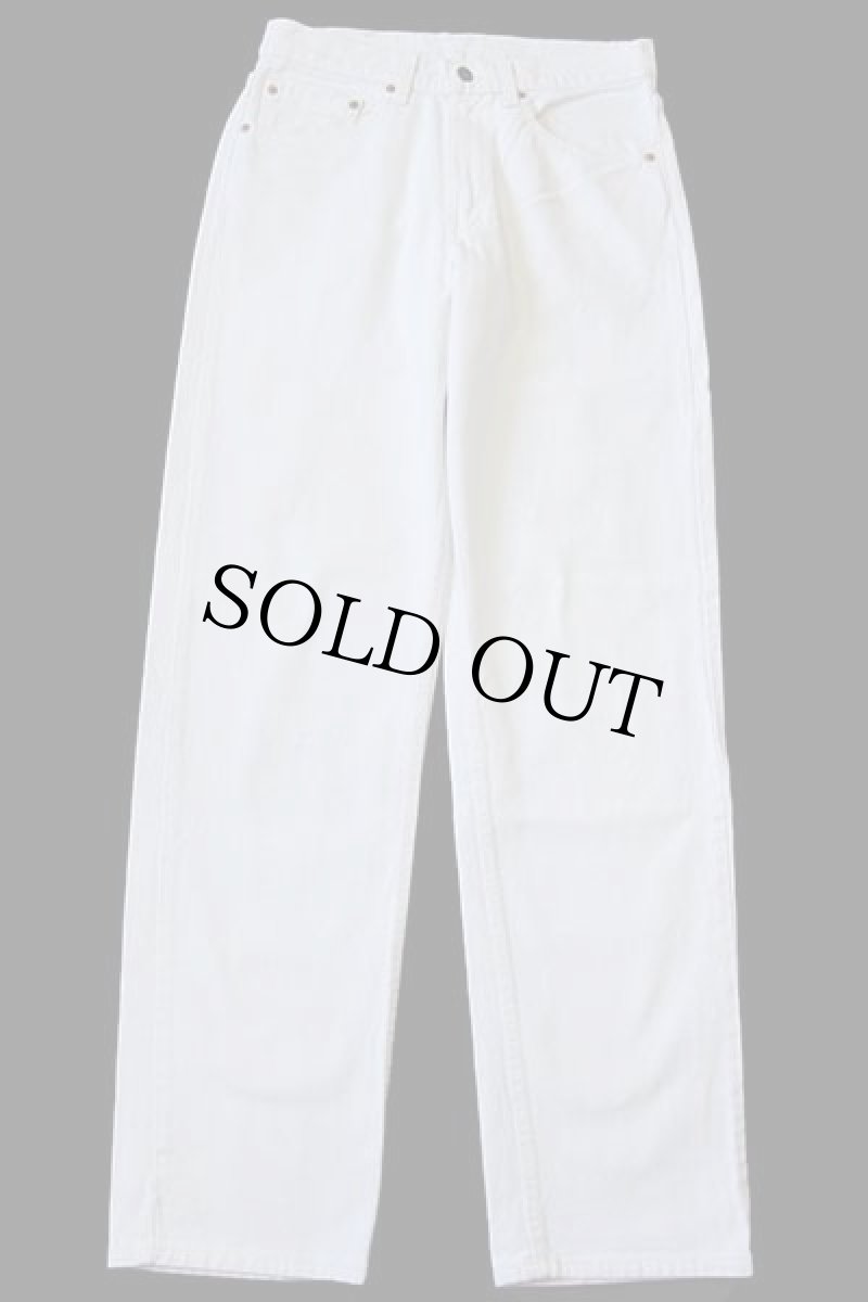 画像2: 90s USA製 Levi'sリーバイス 554 カラーデニムパンツ 生成り w31 L34 (2)