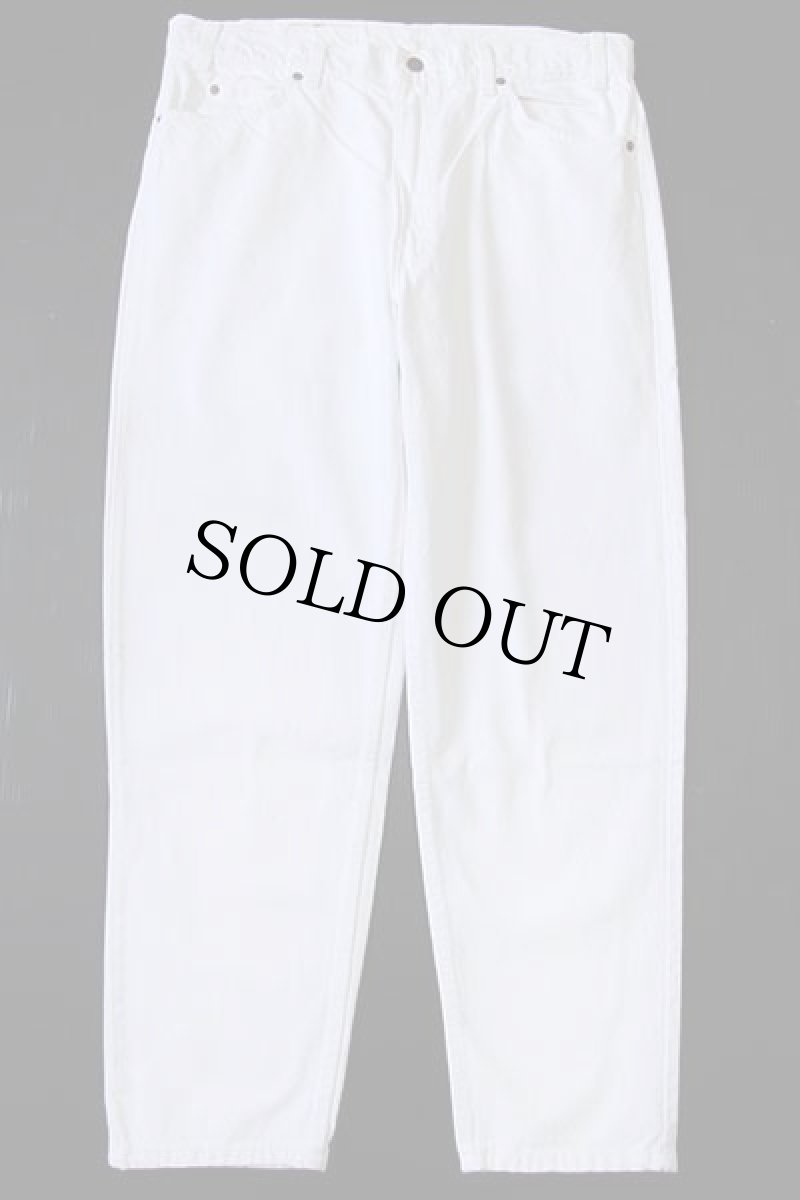 画像2: 90s USA製 Levi'sリーバイス 550 ホワイト デニムパンツ w38 L30 (2)