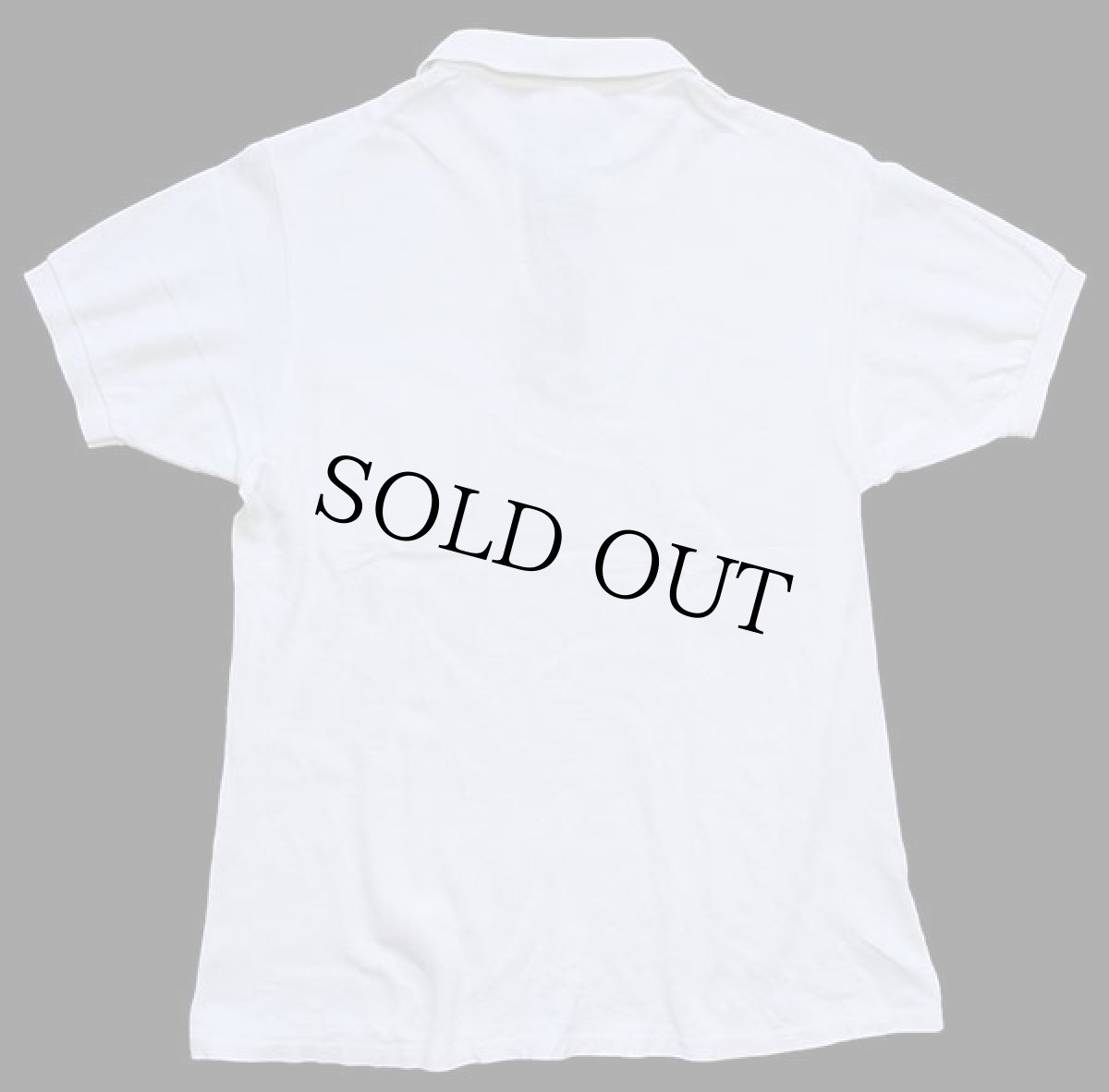 画像2: 70s フランス製 CHEMISE LACOSTEラコステ ワンポイント ポケット付き コットン 鹿の子 ポロシャツ 白 4 (2)