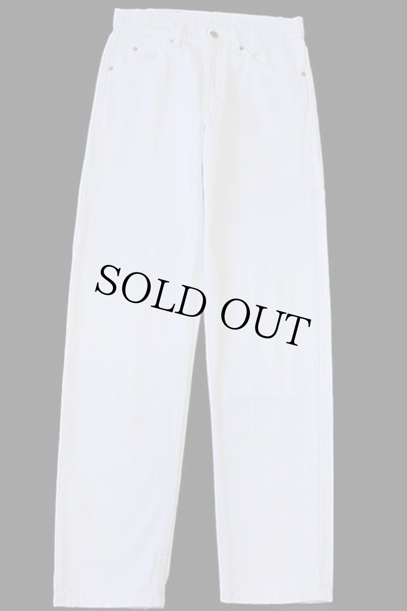 画像2: 90s USA製 Levi'sリーバイス 550 ホワイト デニムパンツ w28 L32 (2)