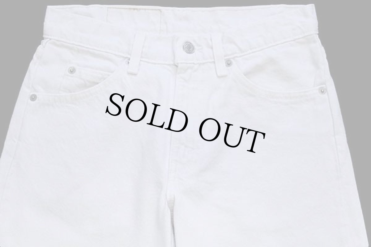 画像4: 90s USA製 Levi'sリーバイス 550 ホワイト デニムパンツ w28 L32 (4)