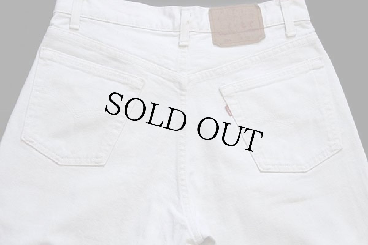 画像5: 90s USA製 Levi'sリーバイス 554 カラーデニムパンツ 生成り w31 L34 (5)