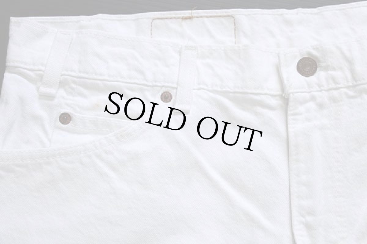 画像4: 90s USA製 Levi'sリーバイス 550 ホワイト デニムパンツ w38 L30 (4)