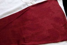 画像5: 70s USA製 LOGO-7 ツートン ヘンリーネック 七分袖 Tシャツ 生成り×バーガンディ M (5)