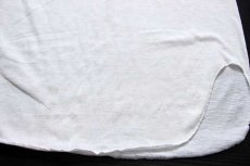 画像4: 70s USA製 LOGO-7 ツートン ヘンリーネック 七分袖 Tシャツ 生成り×バーガンディ M (4)