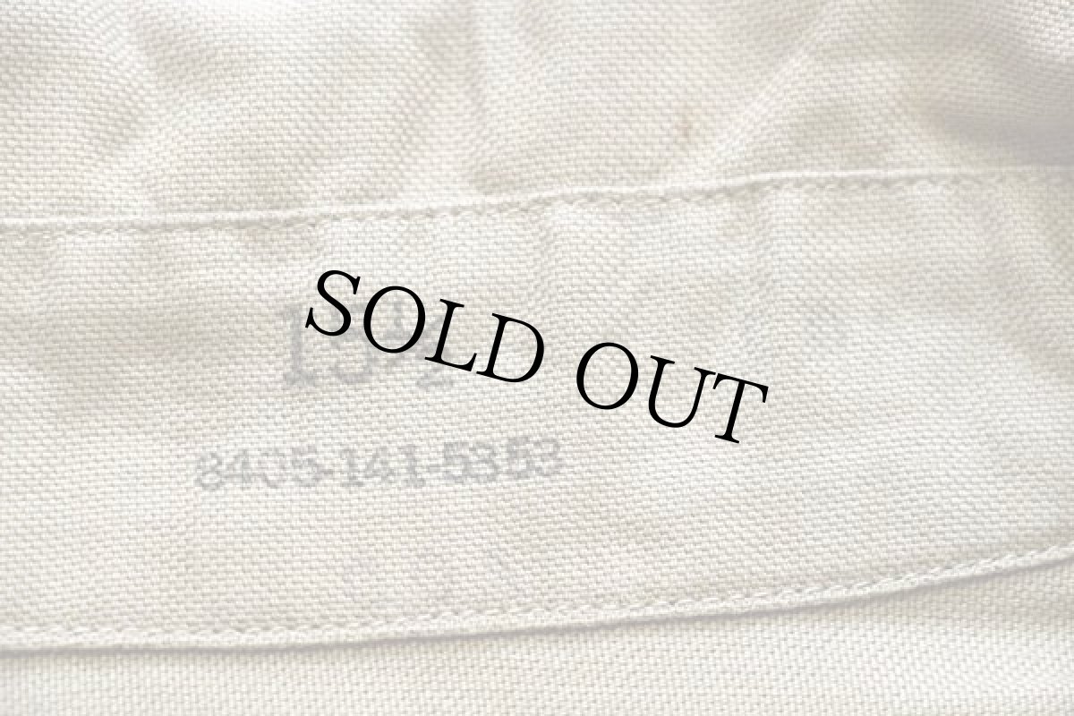 画像5: 50s 米軍 USAF パッチ付き 半袖 オックスフォード コットンシャツ タン 15.5 (5)