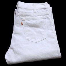 画像1: 90s USA製 Levi'sリーバイス 560 ホワイト デニムパンツ w33 L32 (1)