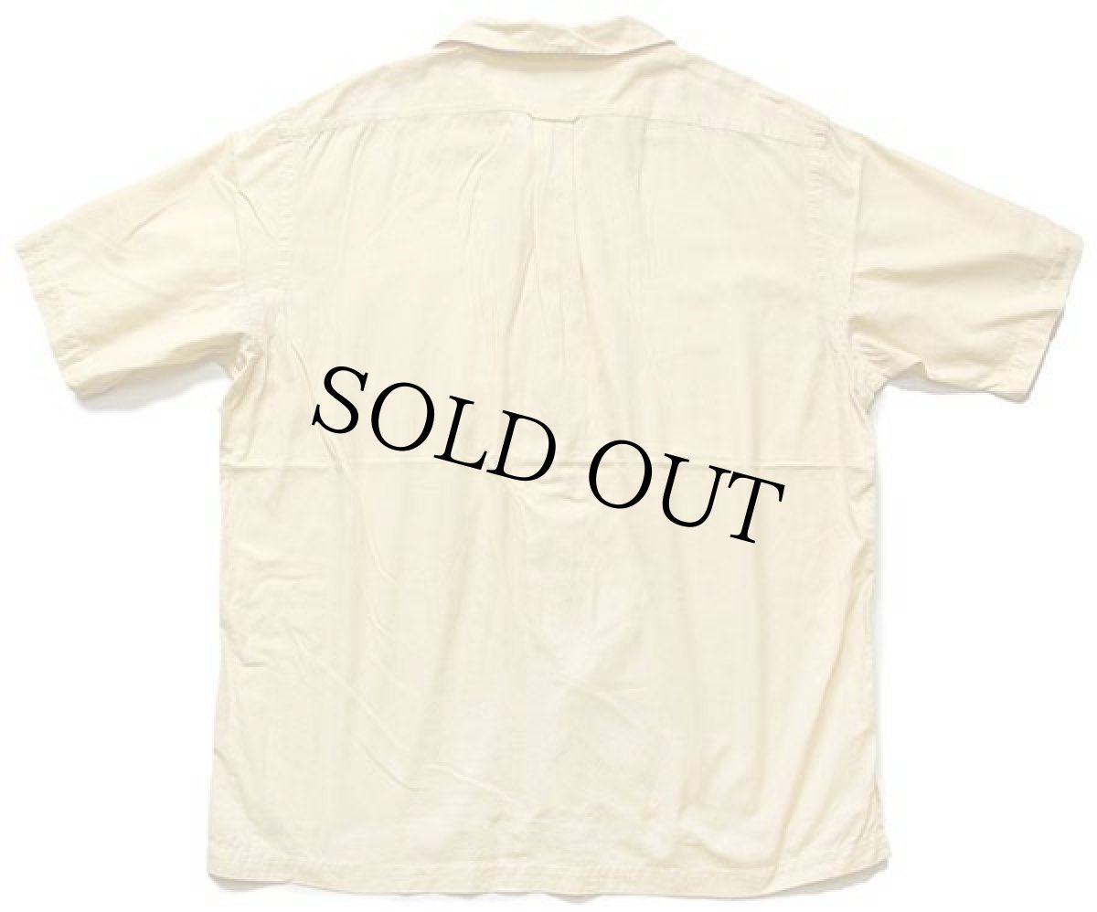 画像2: 90s ポロ ラルフローレン CALDWELL 半袖 オープンカラー コットンシャツ イエロー L (2)