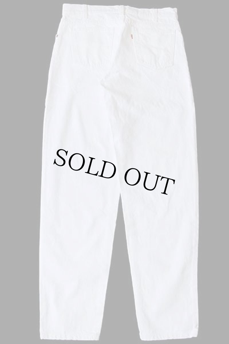 画像3: 90s USA製 Levi'sリーバイス 560 ホワイト デニムパンツ w33 L32 (3)