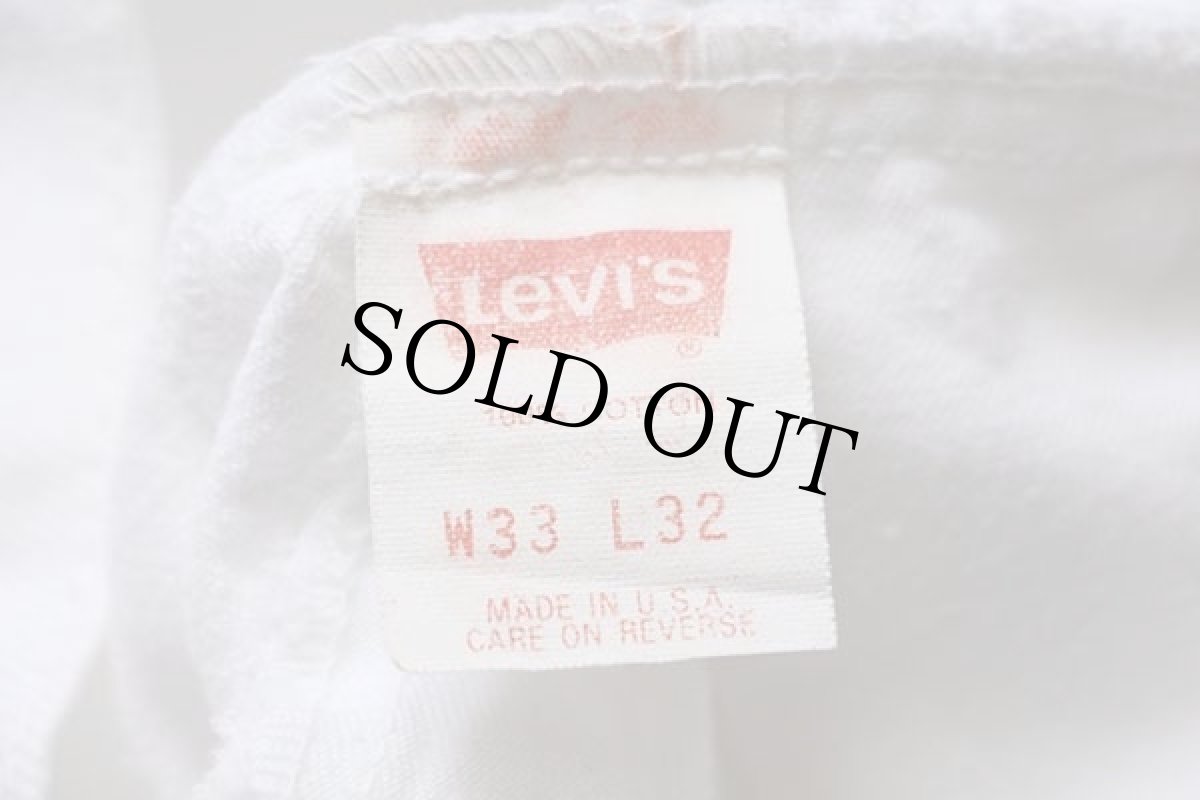 画像6: 90s USA製 Levi'sリーバイス 560 ホワイト デニムパンツ w33 L32 (6)