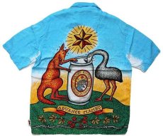 画像2: Mambo LOUD SHIRTS AUSTRALIAN BEER TREE アート 半袖 レーヨンシャツ (2)