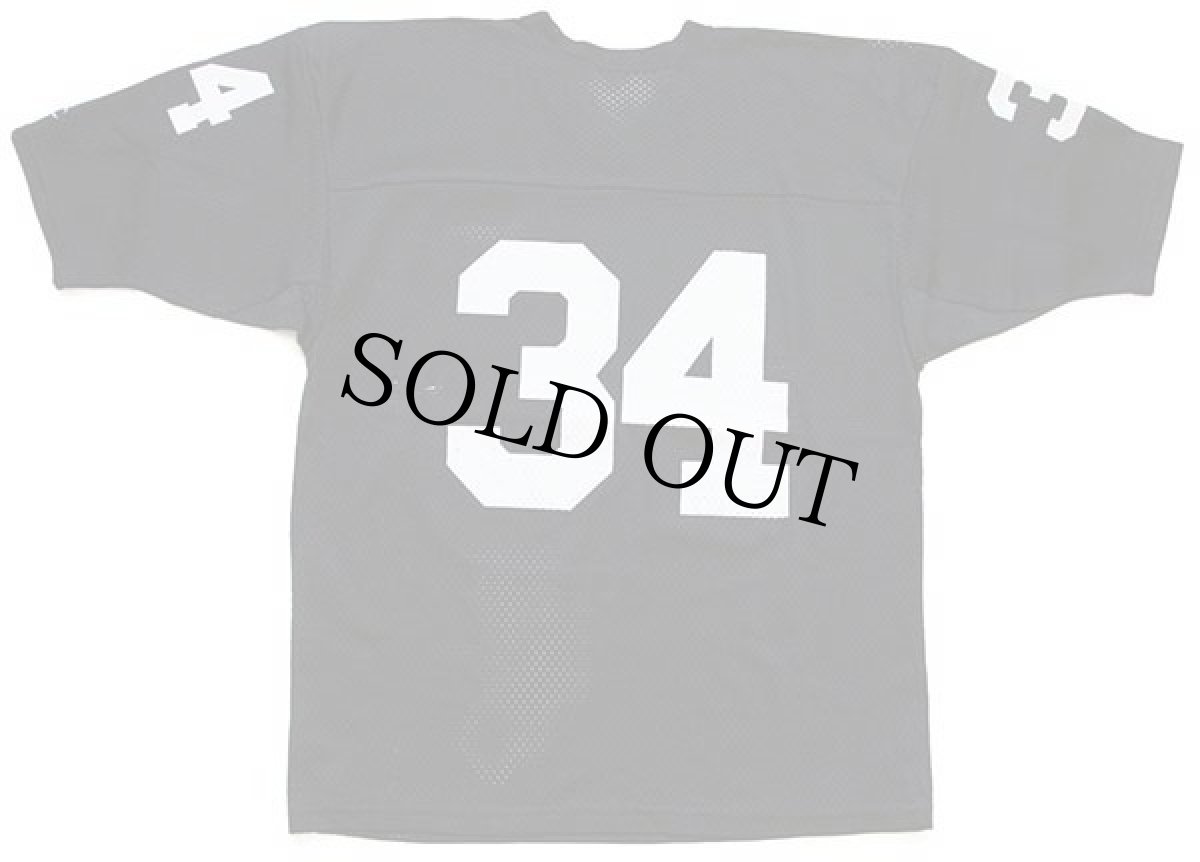 画像2: 80s USA製 Championチャンピオン 34 ナンバリング ナイロン メッシュ ゲームシャツ 黒 XL (2)