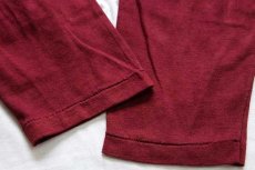 画像6: 70s USA製 LOGO-7 ツートン ヘンリーネック 七分袖 Tシャツ 生成り×バーガンディ M (6)