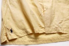 画像5: 90s ポロ ラルフローレン CALDWELL 半袖 コットン オープンカラーシャツ イエロー L (5)
