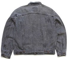 画像2: 90s Levi'sリーバイス 70503 先染め ブラック デニムジャケット 4ポケット XL★ユーロ (2)