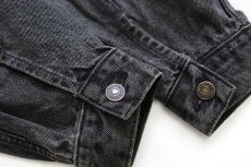 画像6: 90s Levi'sリーバイス 70503 ブラック デニムジャケット 4ポケット 後染め XL★ユーロ (6)