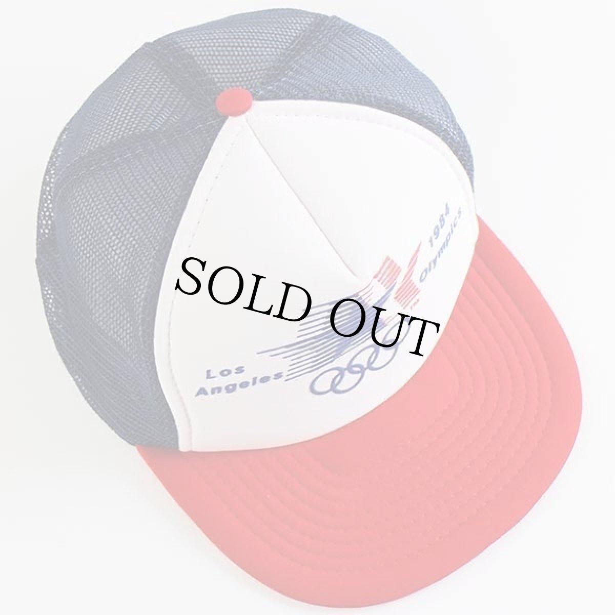 画像3: 80s LosAngeles 1984 Olympics マルチカラー 切り替え メッシュキャップ トリコカラー (3)