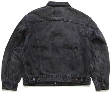 画像2: 90s Levi'sリーバイス 70503 ブラック デニムジャケット 4ポケット 後染め XL★ユーロ (2)