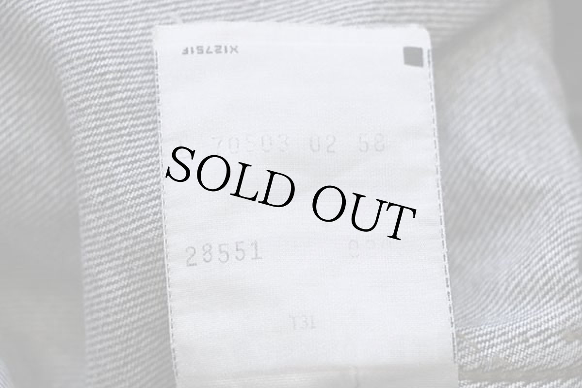 画像5: 90s Levi'sリーバイス 70503 先染め ブラック デニムジャケット 4ポケット ボロ L★ユーロ (5)