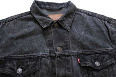 画像3: 90s Levi'sリーバイス 70503 ブラック デニムジャケット 4ポケット 後染め XL★ユーロ (3)