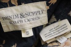 画像4: DENIM&SUPPLY ラルフローレン フラワー柄 ボタンダウン 半袖 コットンシャツ S (4)