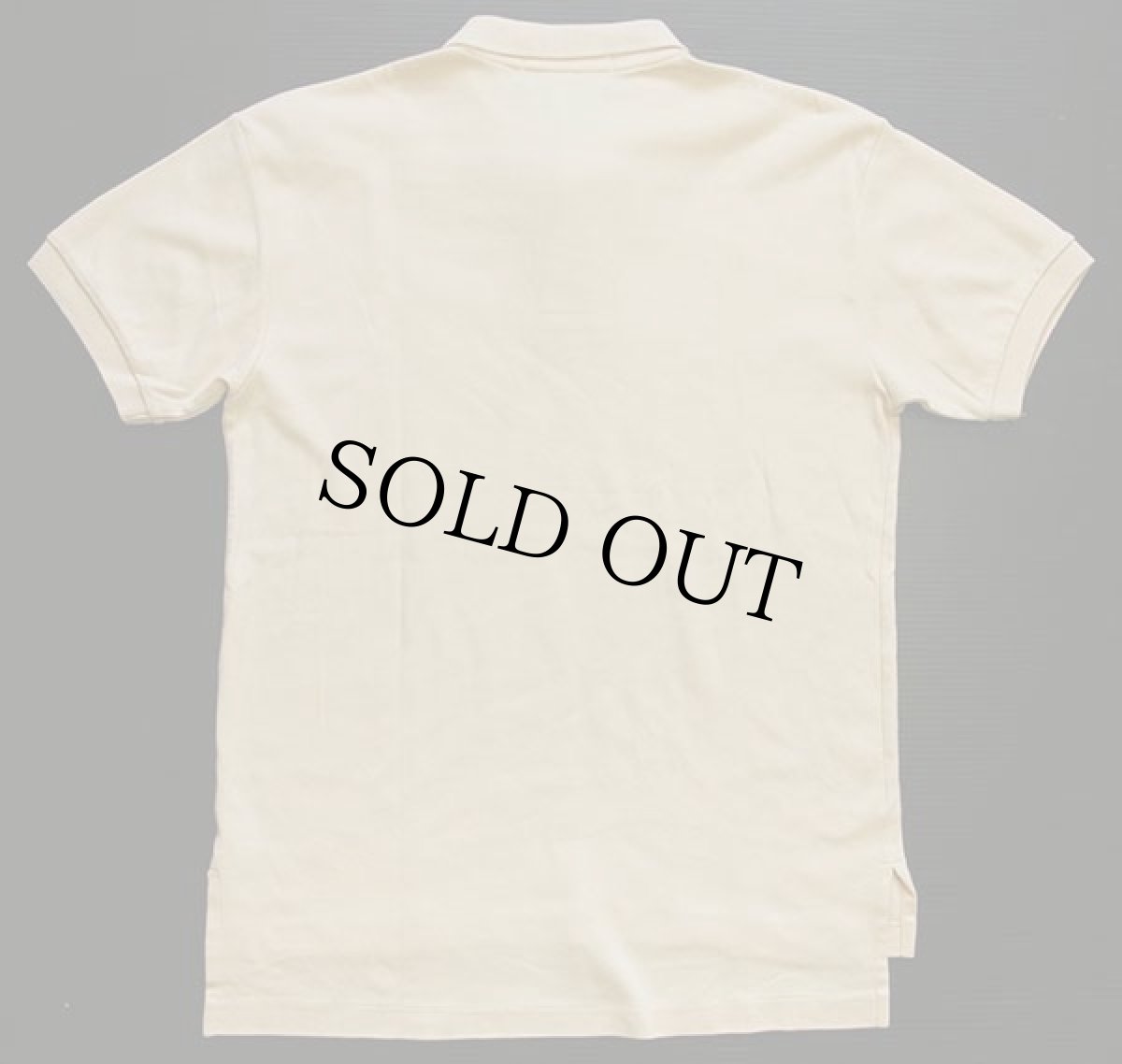 画像2: 90s USA製 POLO SPORT ラルフローレン ワンポイント コットン ポロシャツ 薄黄 S (2)