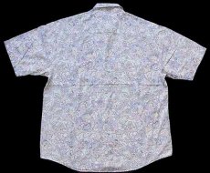 画像2: DONALLEY フラワー柄 半袖 コットンシャツ パステルカラー M (2)