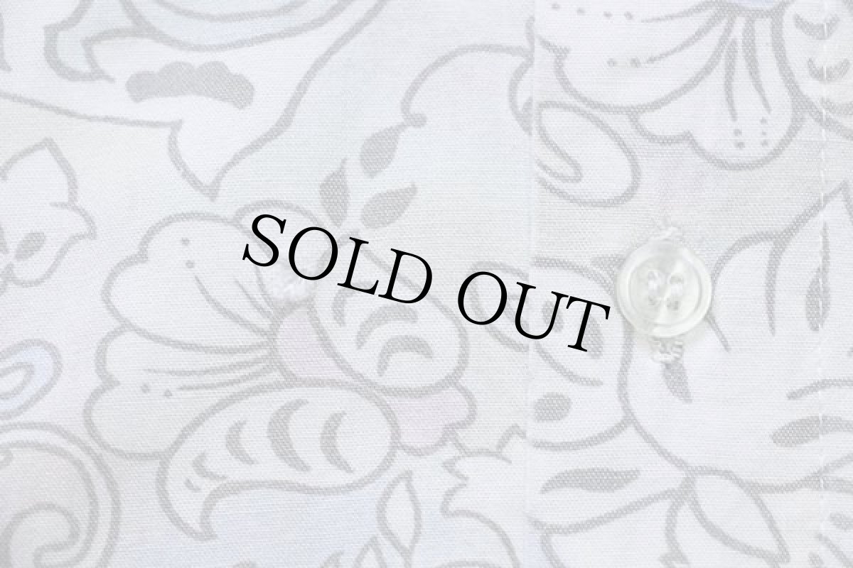 画像5: DONALLEY フラワー柄 半袖 コットンシャツ パステルカラー M (5)