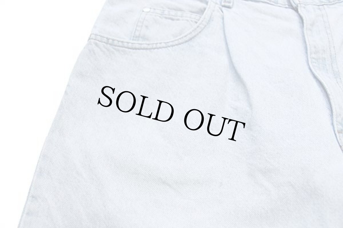 画像5: 90s USA製 Levi'sリーバイス silverTabシルバータブ LooSe ワンタック デニム ショートパンツ アイスブルー w36★ショーツ (5)