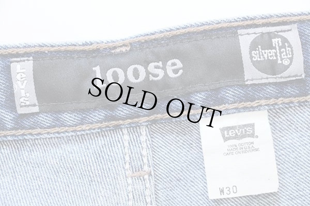 画像3: 90s USA製 Levi'sリーバイス silverTabシルバータブ loose デニム ショートパンツ w30★ショーツ (3)