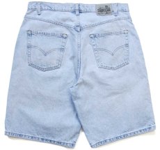 画像2: 90s USA製 Levi'sリーバイス silverTabシルバータブ LooSe ワンタック デニム ショートパンツ アイスブルー w36★ショーツ (2)