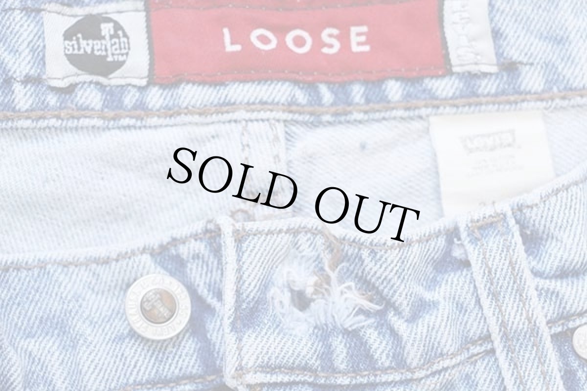 画像3: 90s USA製 Levi'sリーバイス silverTabシルバータブ LOOSE ワンタック デニム ショートパンツ w34★ショーツ (3)