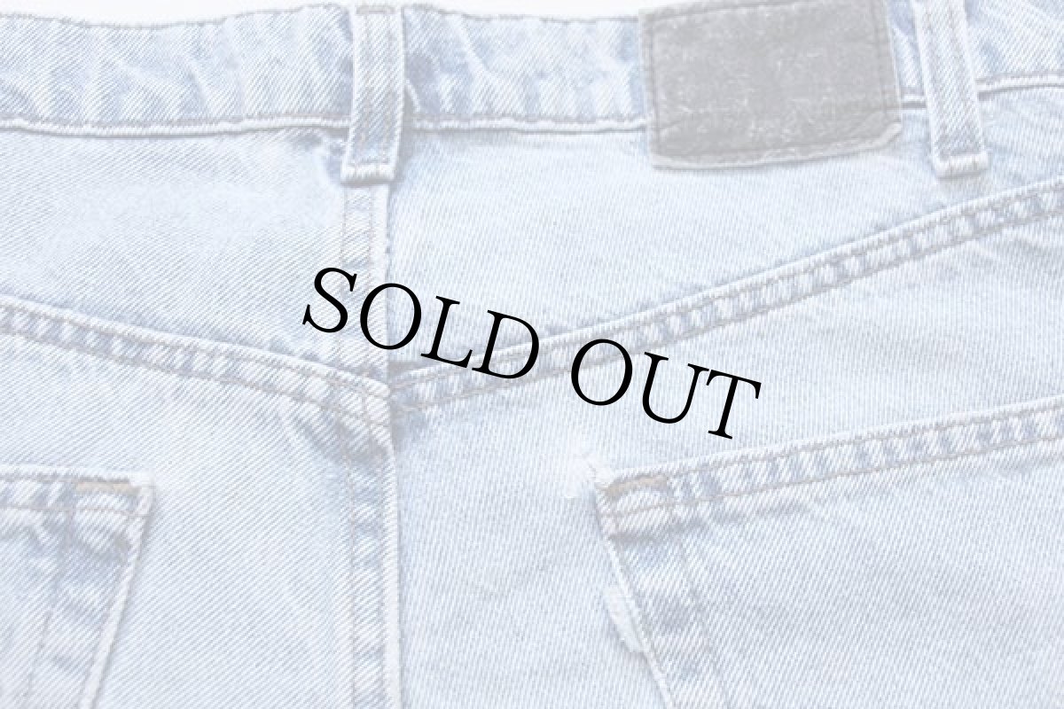 画像4: 90s USA製 Levi'sリーバイス silverTabシルバータブ LOOSE ワンタック デニム ショートパンツ w34★ショーツ (4)