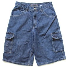 画像1: 00s Levi'sリーバイス SILVERTABシルバータブ デニム カーゴ ショートパンツ 14★ショーツ (1)